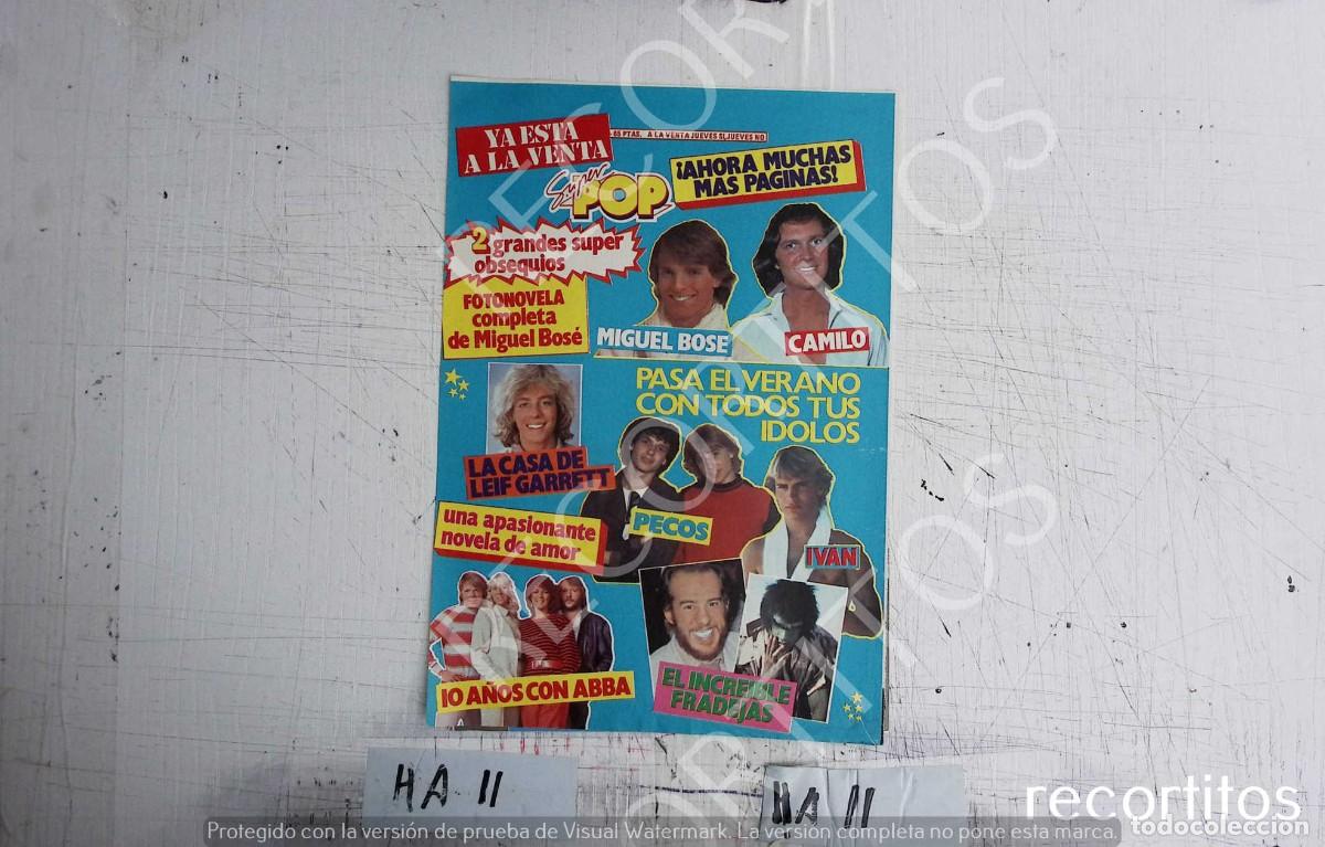 Coleccionismo de Revistas y Peri&oacute;dicos: ABBA PECOS CAMILO SESTO MIGUEL BOSE ANUNCIO PUBLICIDAD LEIF GARRETT