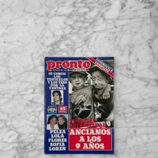 Coleccionismo de Revistas y Periódicos: PRONTO - 1981 MARIA JIMENEZ, BACCHELLI, MASSIEL, MIGUEL JOVEN TITO, FARRAH FAWCETT, CHARLENE TILTON