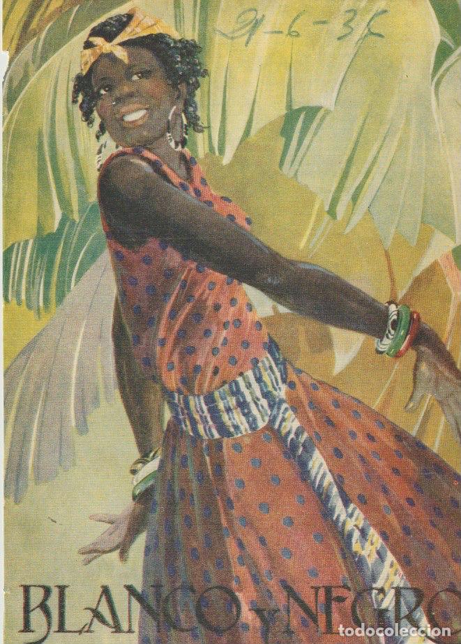 Collection Magazines and Newspapers: Panchita baila la rumba / ilustraci&oacute;n de M&aacute;ximo Ramos para cubierta de revista Blanco y Negro - 1936