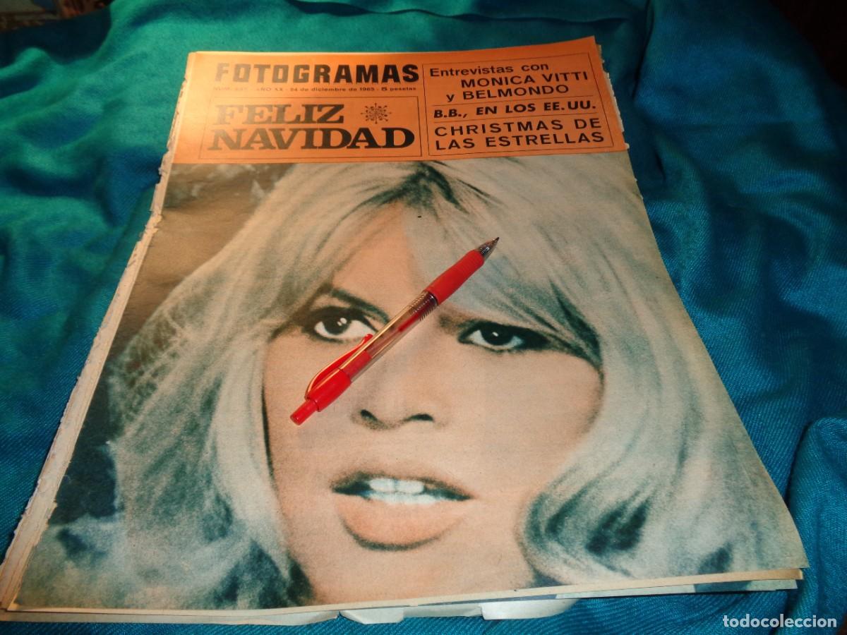 Coleccionismo de Revistas y Peri&oacute;dicos: RECORTE : PORTADA : BRIGITTE BARDOT. FOTOGRAMAS, DCMBRE 1965