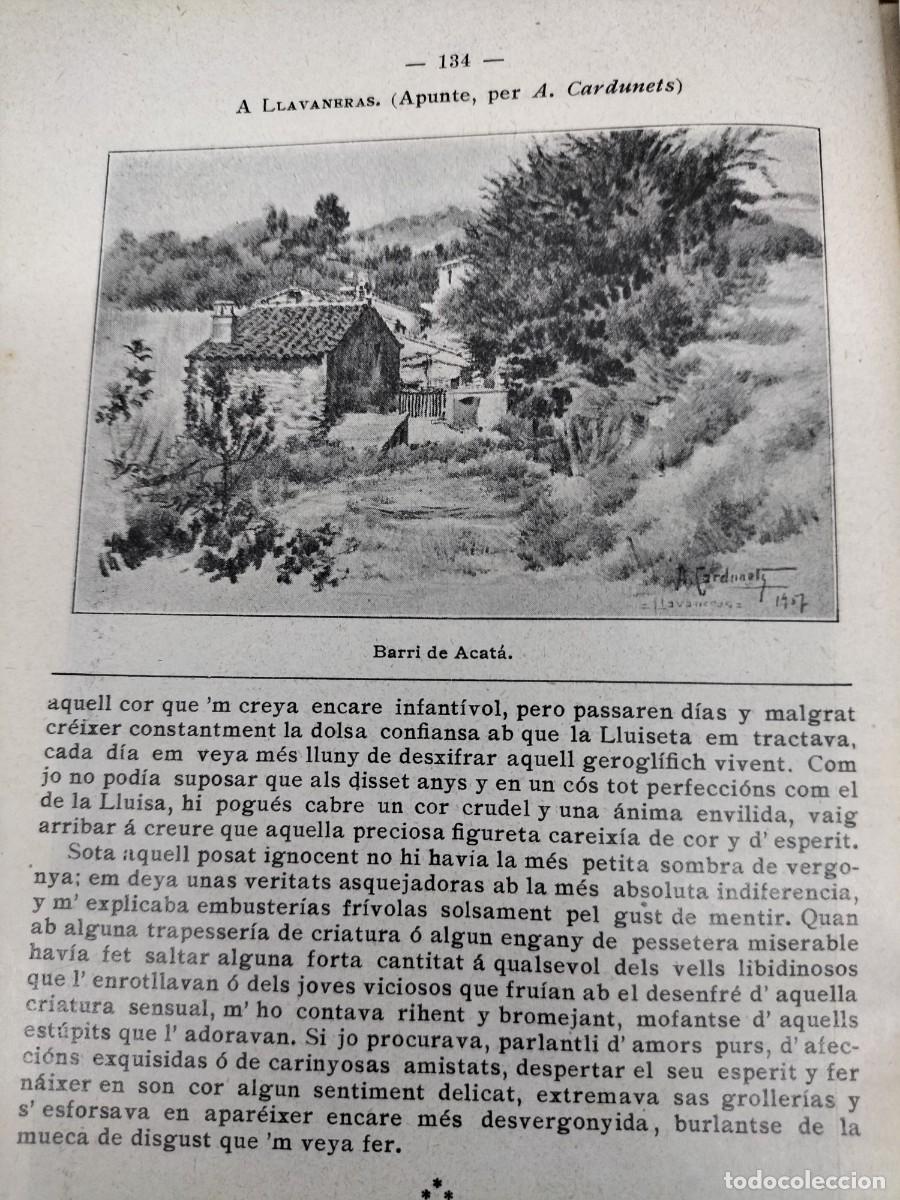Collection Magazines and Newspapers: LLAVANERAS BARRI DE ACATA I BARRI DE AVALL 2 HOJAS REVISTA A&Ntilde;O 1909 APUNTE A.CARDUNETS