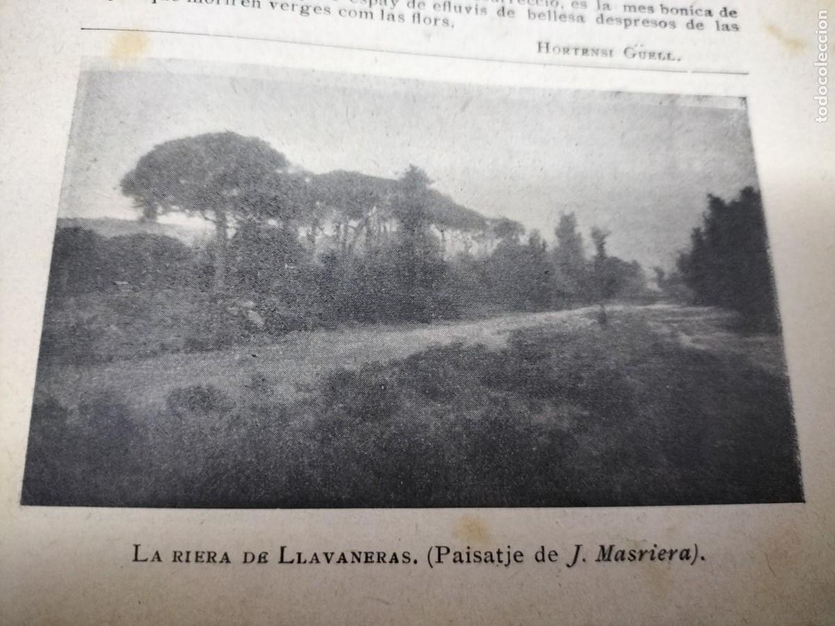 Collezionismo di Riviste e Giornali: LA RIERA DE LLAVANERAS PAISATGE DE J.MASRIERA HOJA A&Ntilde;O 1899