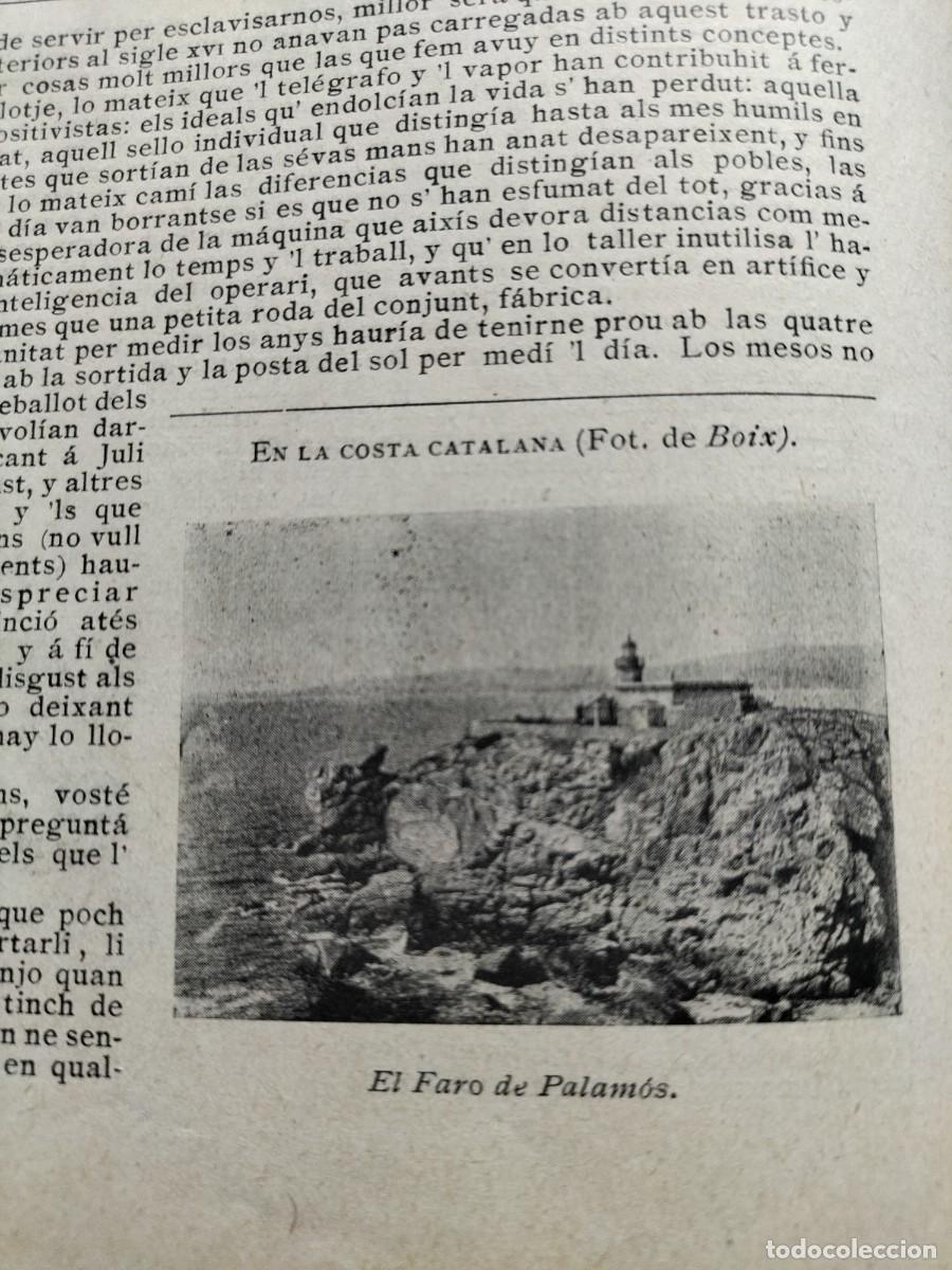 Collezionismo di Riviste e Giornali: EL FARO DE PALAMOS HOJA A&Ntilde;O 1899
