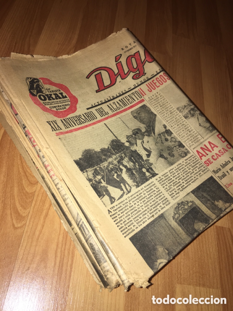 Coleccionismo de revistas y peri&oacute;dicos: Peri&oacute;dico D&iacute;game - Lote 11 - 1955