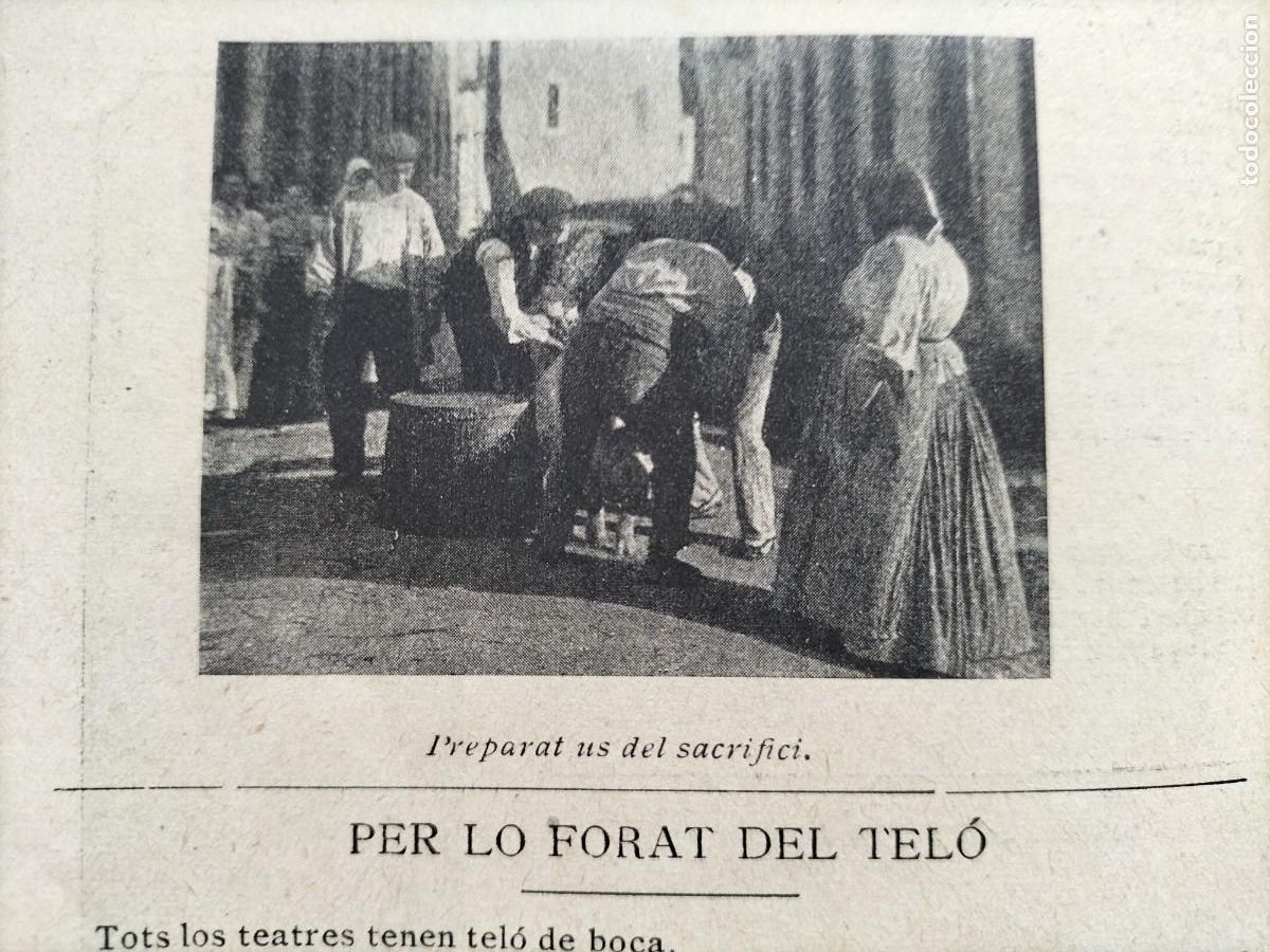 Collezionismo di Riviste e Giornali: LA MORT DEL PORCH PORC MATAN&Ccedil;A 6 HOJAS A&Ntilde;O 1899