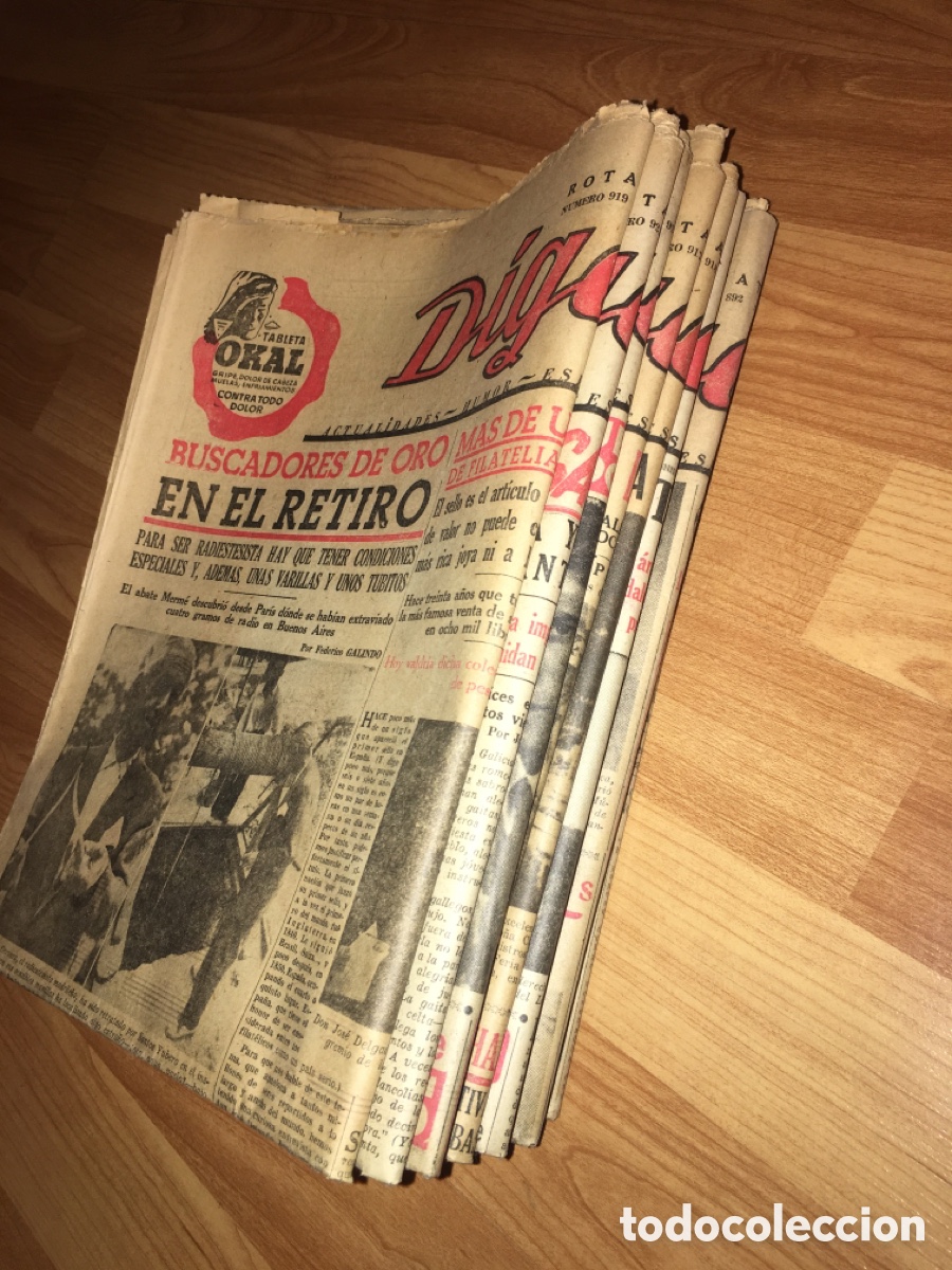 Coleccionismo de revistas y peri&oacute;dicos: Peri&oacute;dico D&iacute;game - Lote 10 - 1957