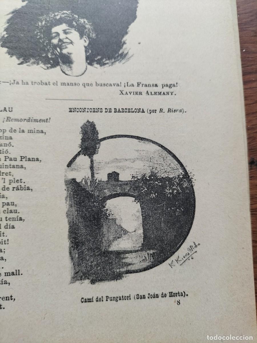 Colecionismo de Revistas e Jornais: CAMI DEL PURGATORI SANT JOAN DE HORTA ENCONTORNS DE BARCELONA HOJA A&Ntilde;O 1895