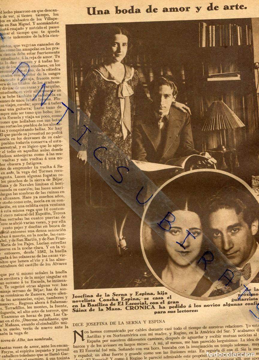 Coleccionismo de Revistas y Peri&oacute;dicos: REVISTA A&Ntilde;O 1929 JOSEFINA DE LA SERNA ESPINA CONCHA ESPINA SAINZ DE LA MAZA MARJA RASPUTIN EN MADRID