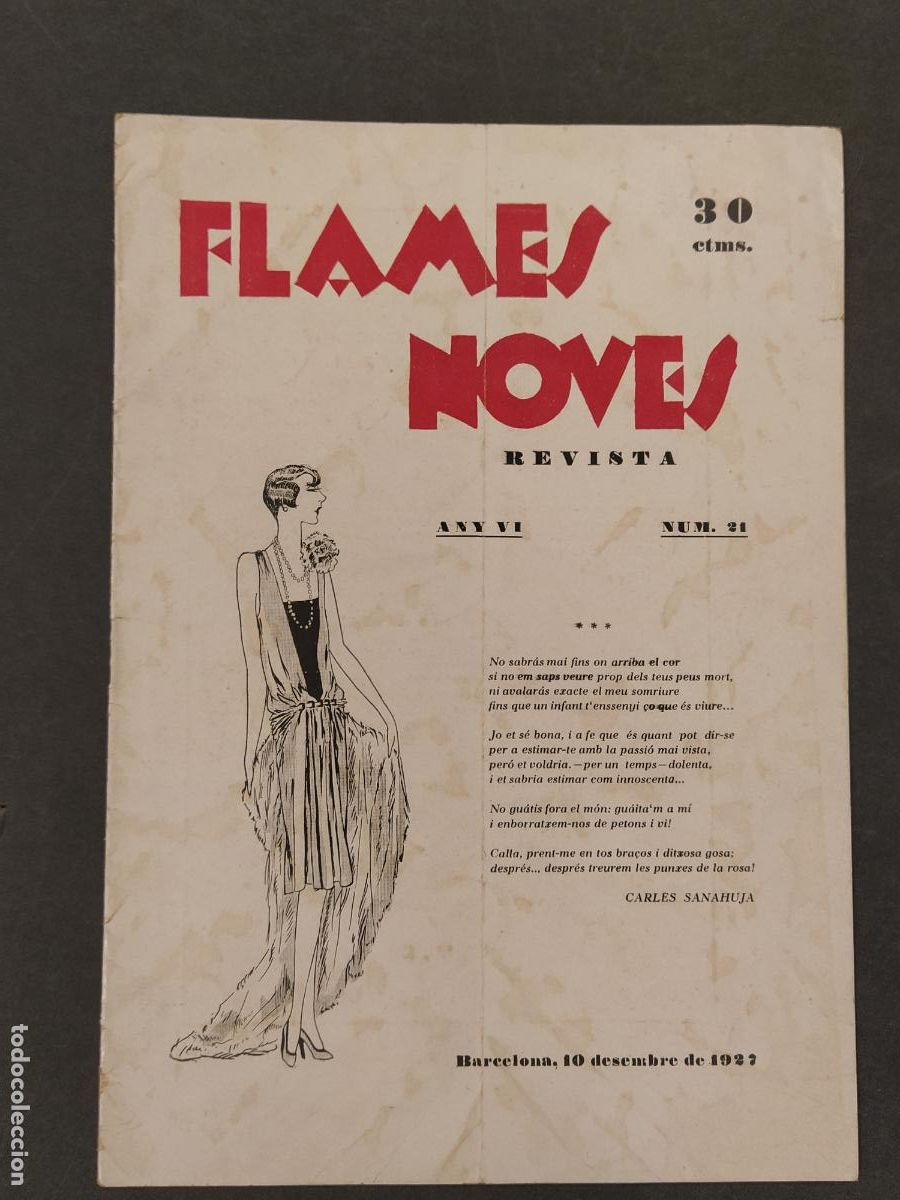 Collection Magazines and Newspapers: FLAMES NOVES - NUMERO 21 - BARCELONA 10 DE DESEMBRE ANY 1927- REVISTA ANTIGA -VEURE FOTOS-(V-25.087)