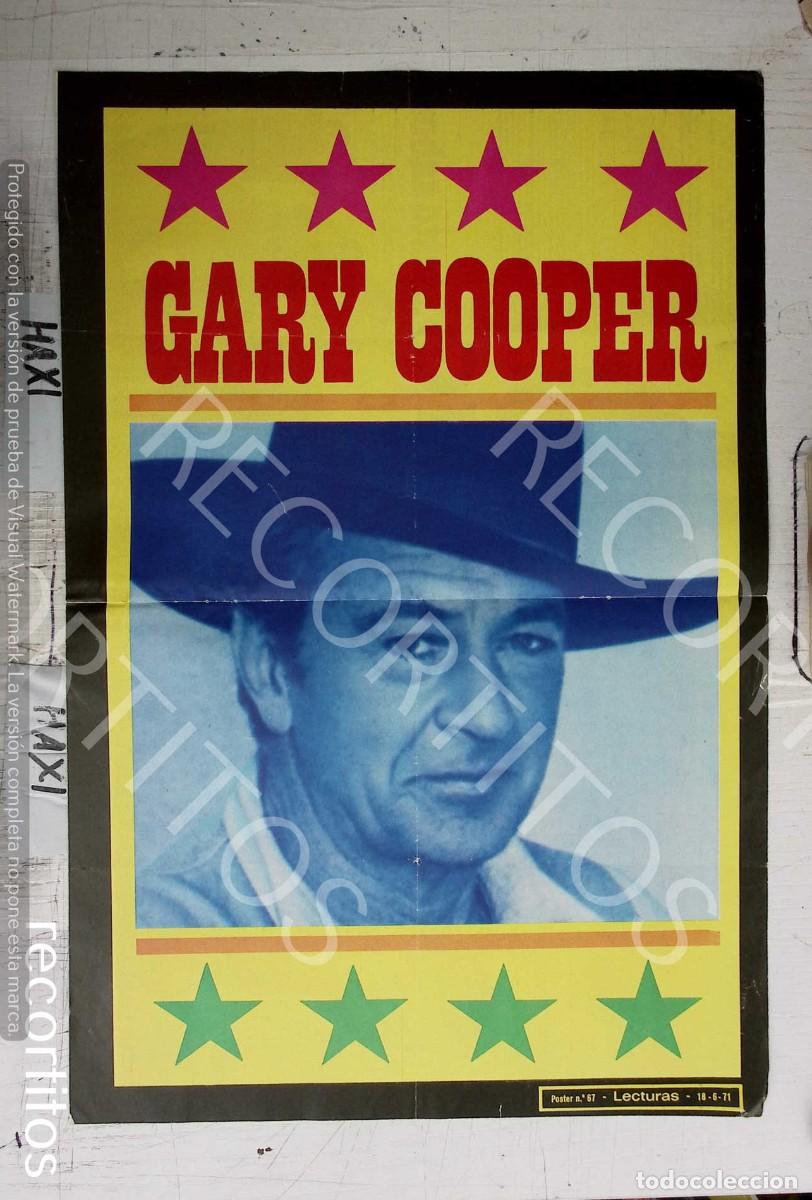 Coleccionismo de revistas y peri&oacute;dicos: POSTER GARY COOPER - Foto 1