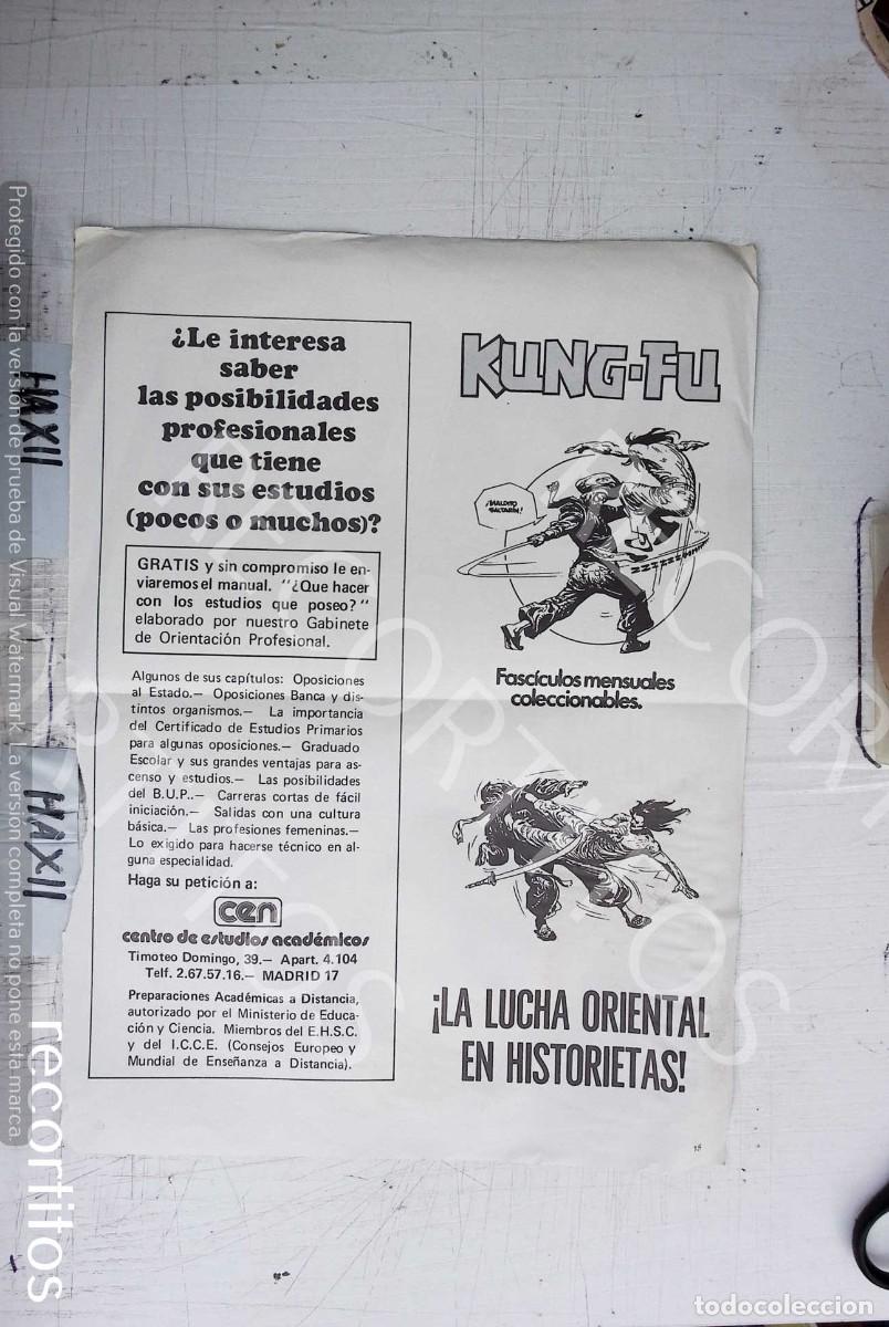 Coleccionismo de Revistas y Peri&oacute;dicos: KUNG FU ANUNCIO PUBLICIDAD