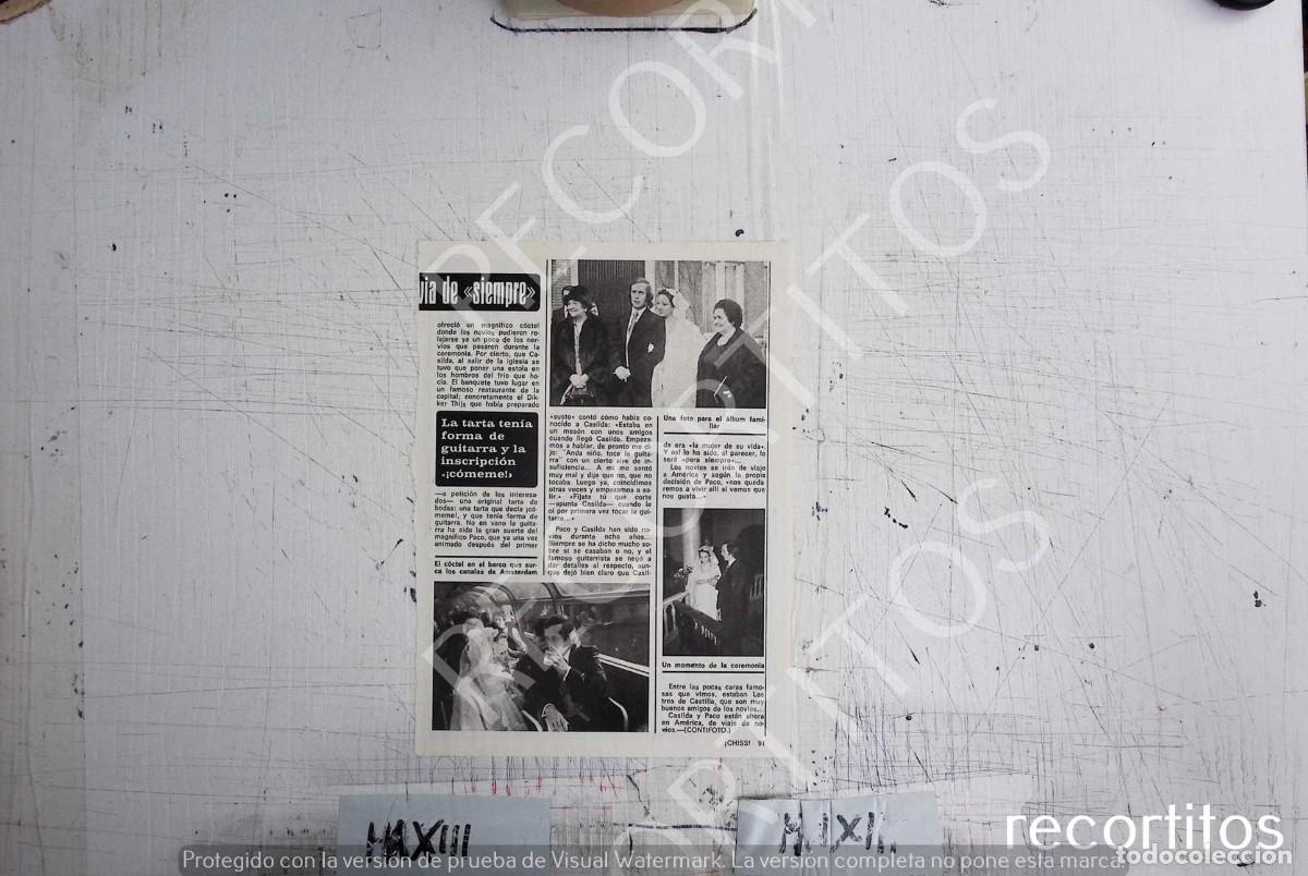Coleccionismo de revistas y peri&oacute;dicos: PACO DE LUCIA LA BODA
