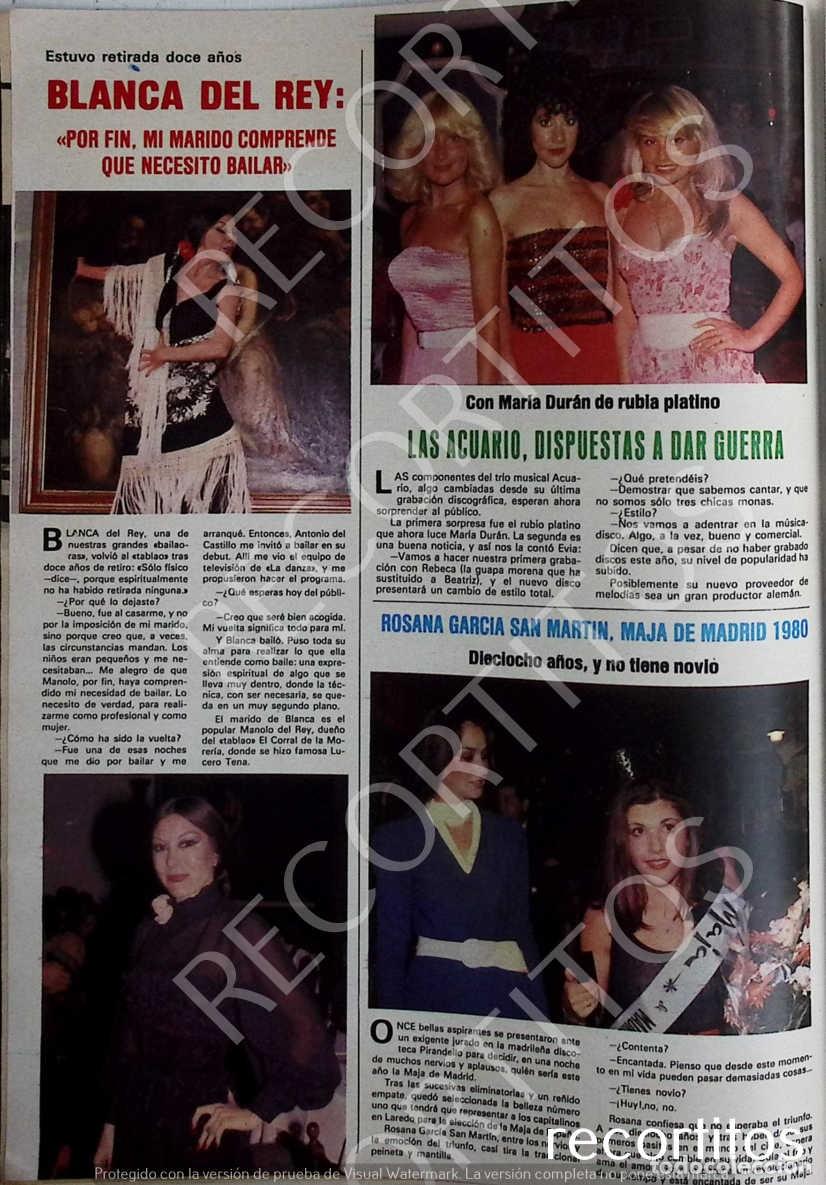 Collectionnisme de Revues et Journaux: TRIO ACUARIO BEATRIZ escudero MARIA DURAN MAYRA GOMEZ KEMP MISS MAJA DE MADRID BLANCA DEL REY