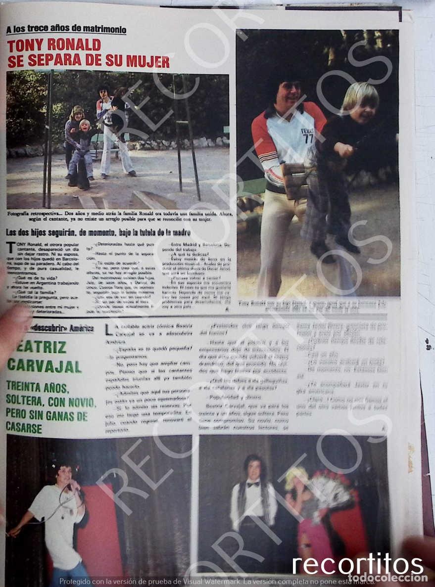 Collectionnisme de Revues et Journaux: TONY RONALD BEATRIZ CARVAJAL