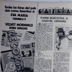 Coleccionismo de Revistas y Periódicos: DEMIS ROUSSOS FORMULA V
