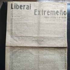 Coleccionismo de Revistas y Periódicos: LIBERAL EXTREMEÑO - MÉRIDA 29 DE OCTUBRE DE 1908