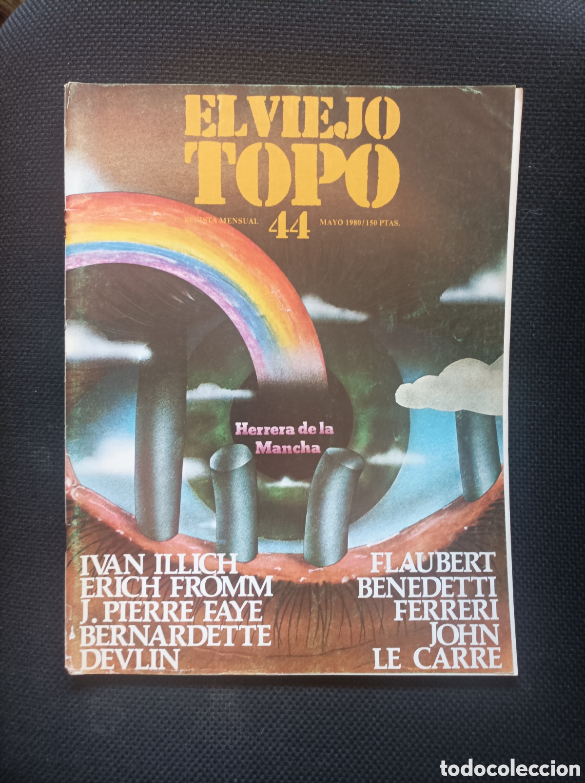 Coleccionismo de revistas y peri&oacute;dicos: EL VIEJO TOPO N&deg;44 - MAYO 1980 - PORTADA Y TRASERA DESPEGADA EL RETO BIEN