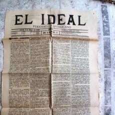 Coleccionismo de Revistas y Periódicos: 1899 8/5 LÉRIDA 'EL IDEAL' PERIÓDICO REPUBLICANO Nº 71 - LLEIDA (1)