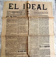 Coleccionismo de Revistas y Periódicos: 1899 22/5 LÉRIDA 'EL IDEAL' PERIÓDICO REPUBLICANO Nº 73 - LLEIDA