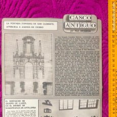 Coleccionismo de Revistas y Periódicos: NOTICIA SEVILLA CASCO ANTIGUO ANTONIO BURGOS ABEL INFANZON -SAN CLEMENTE QUEIPO DE LLANO MAESTRANZA