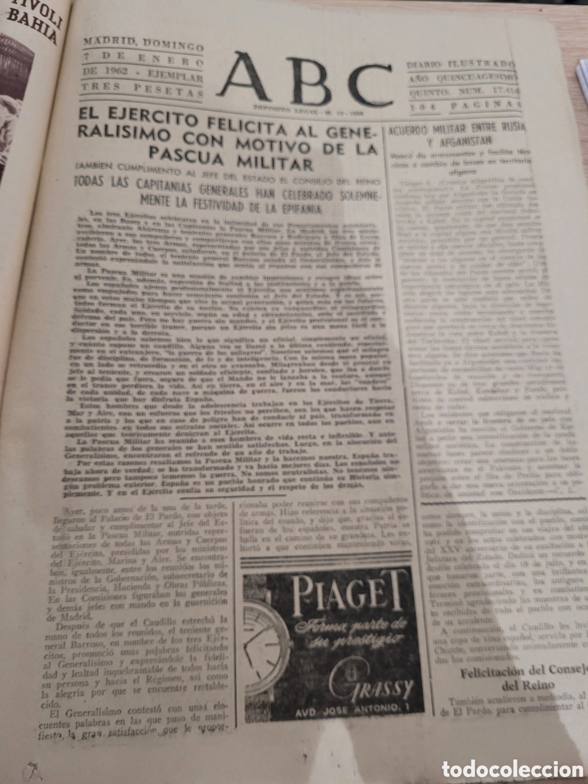 Coleccionismo de Revistas y Peri&oacute;dicos: ABC 1962