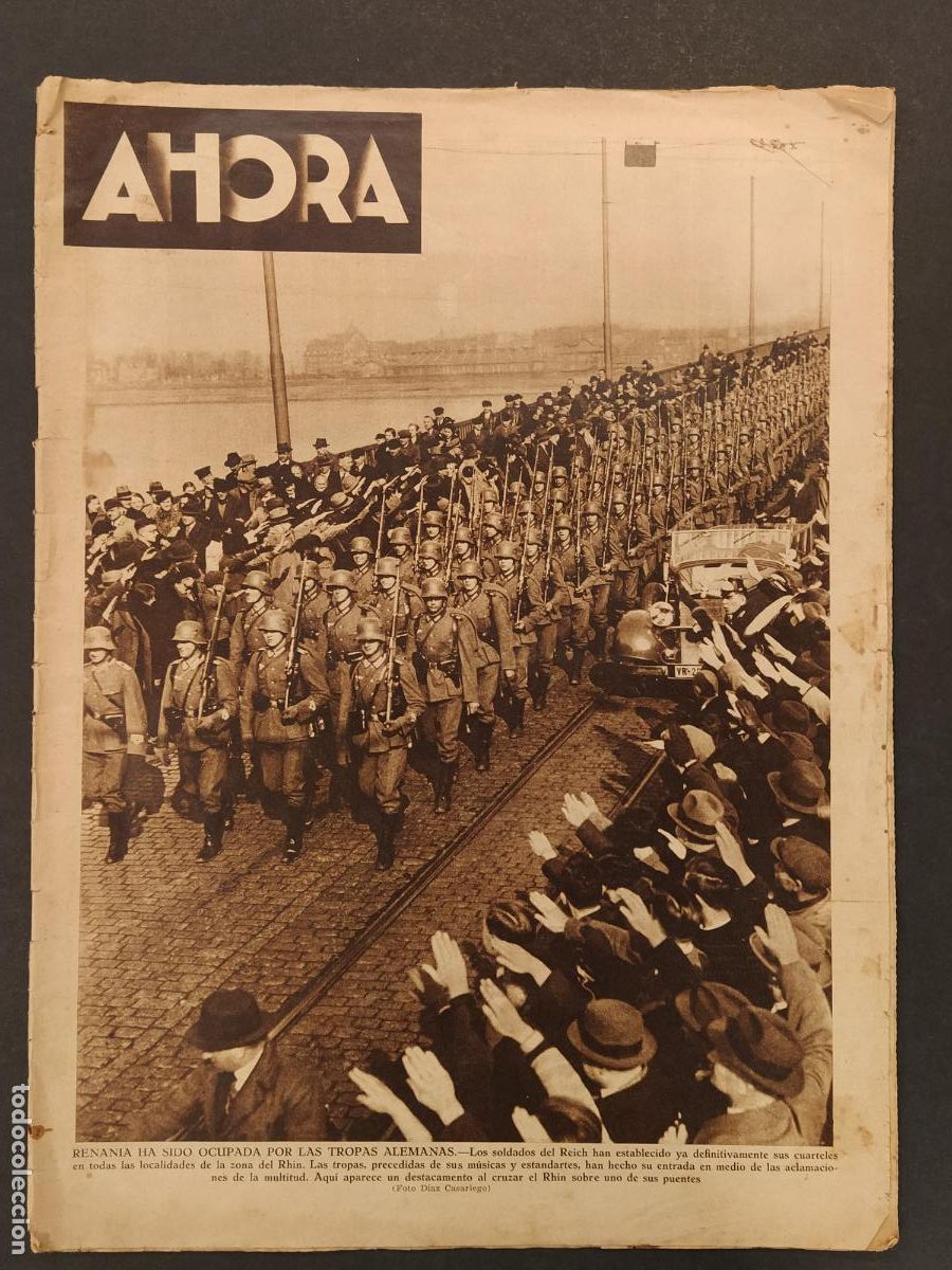 Collection Magazines and Newspapers: AHORA - NUM 1626 A&Ntilde;O 1936 -PRE GUERRA CIVIL - REFORMA AGRARIA, INCENDIO FABRICA ETC- REVISTA ANTIGUA