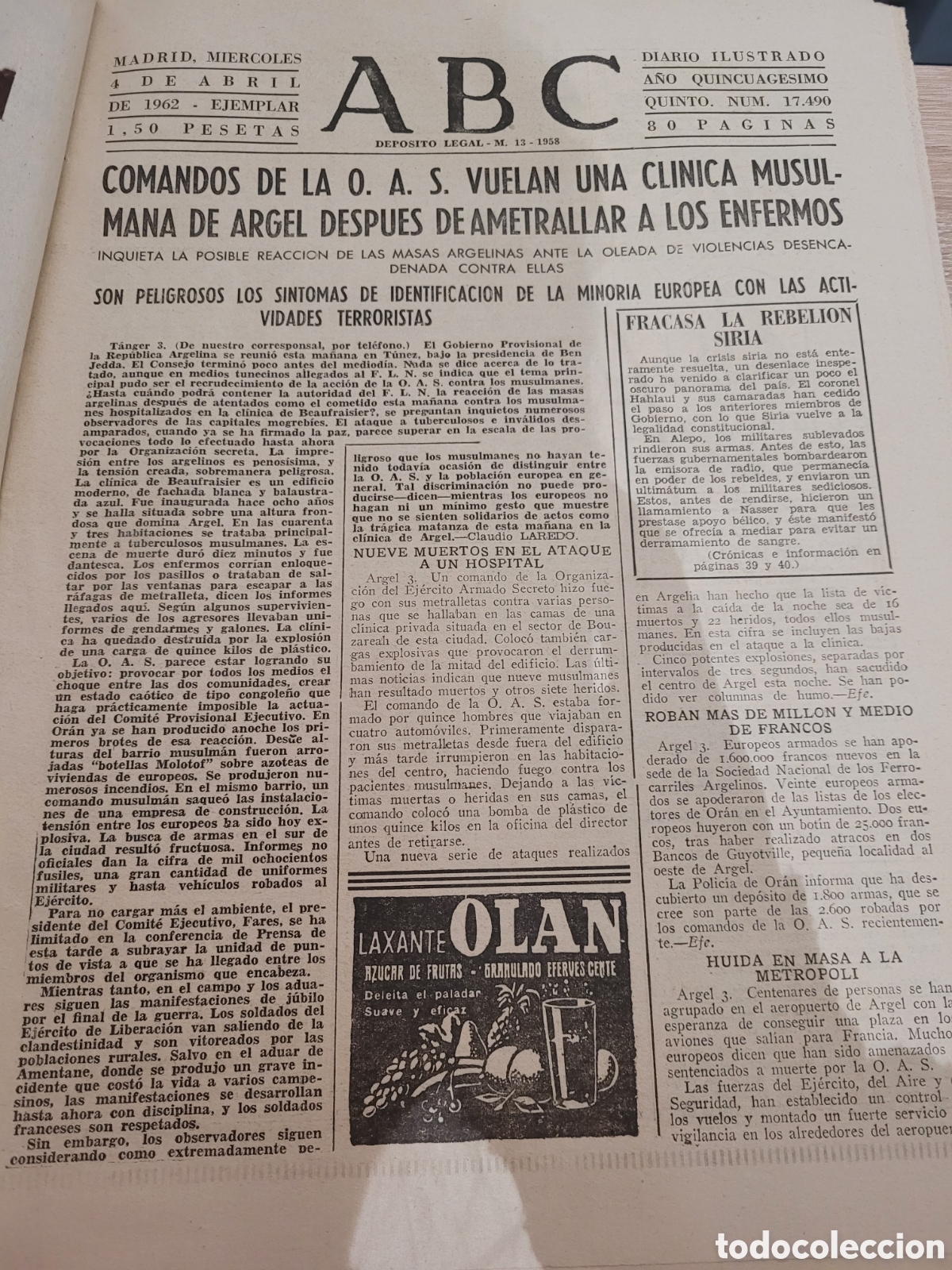 Coleccionismo de Revistas y Peri&oacute;dicos: ABC 1962