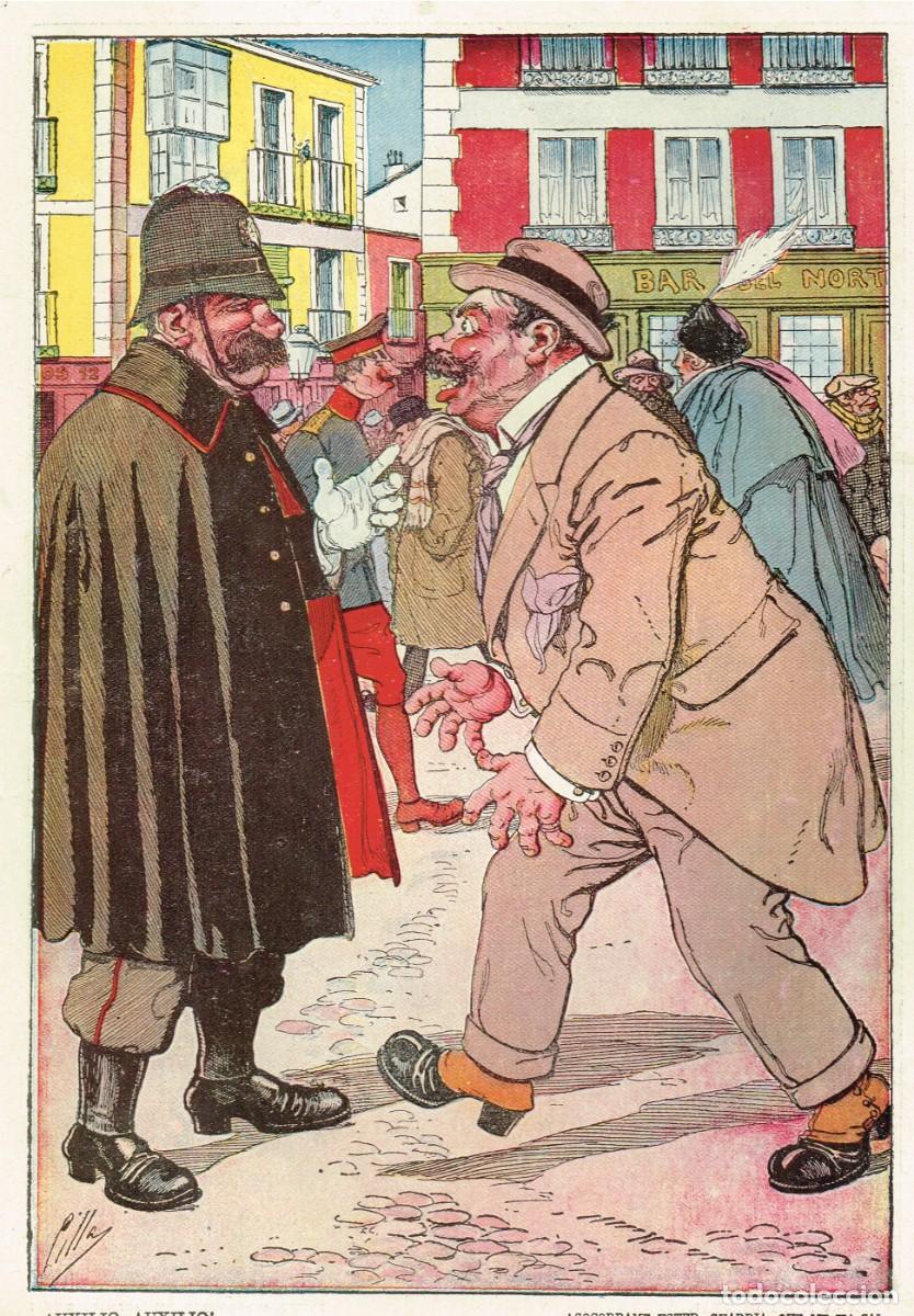 Collezionismo di Riviste e Giornali: CILLA 1898-1916 C&Aacute;CERES ILUSTRACI&Oacute;N LOTER&Iacute;A EN REVISTA, REVERSO ESCALERA ARCHIVO ALCAL&Aacute; DE HENARES