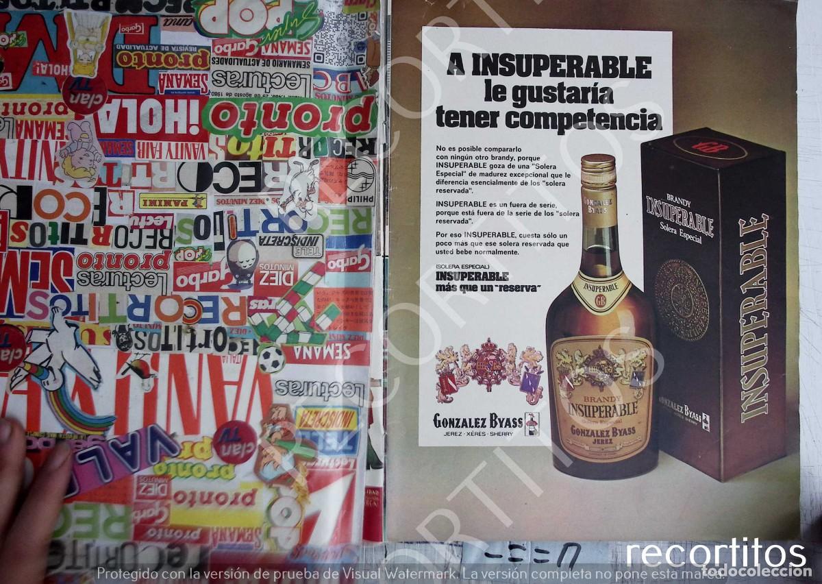 Coleccionismo de Revistas y Peri&oacute;dicos: INSUPERABLE BRANDY COGNAC ANUNCIO PUBLICIDAD