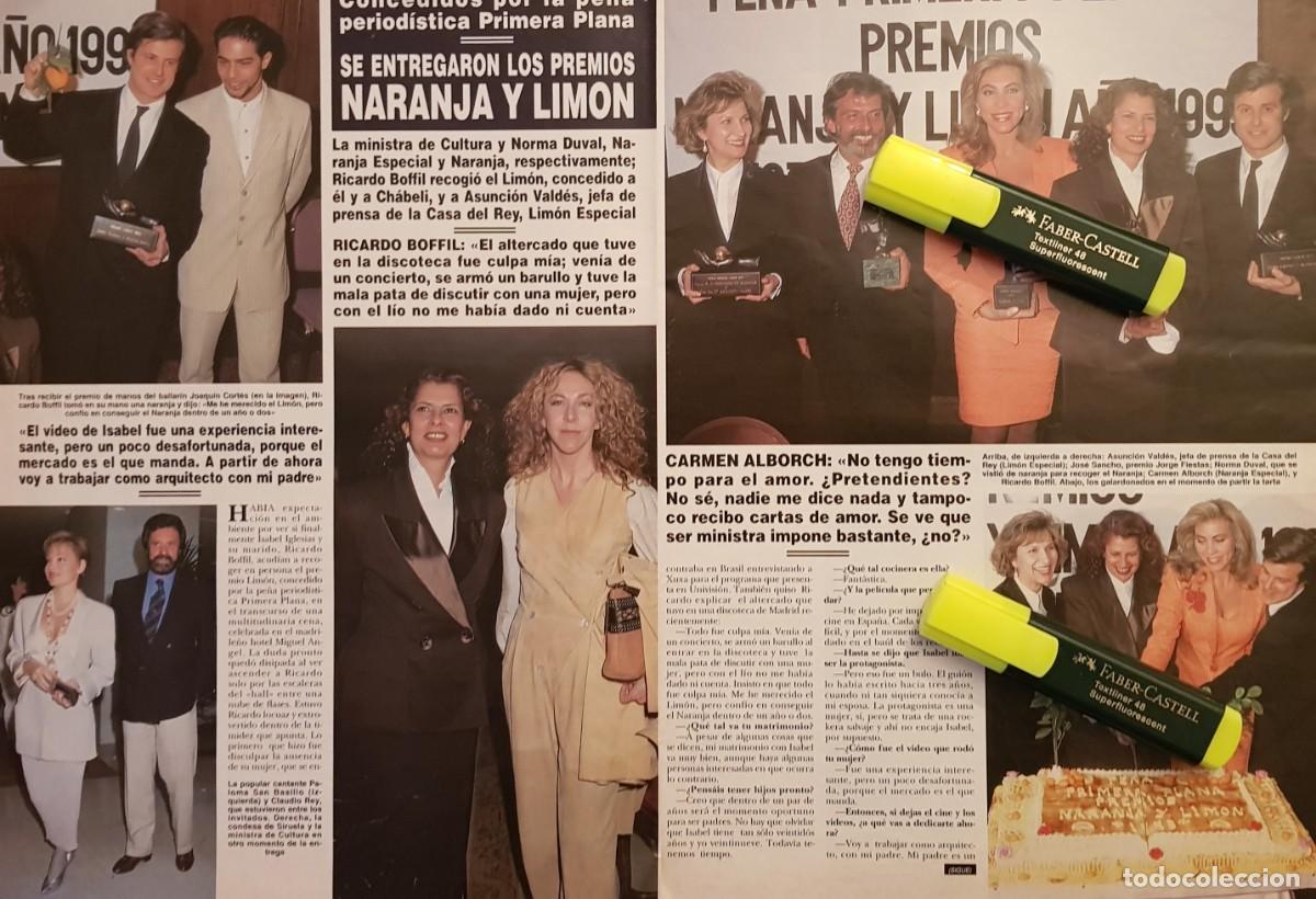 Coleccionismo de Revistas y Peri&oacute;dicos: Reportaje Norma Duval / Roc&iacute;o Jurado / Ricardo Bofill / Carmen Alborch 21.03.94