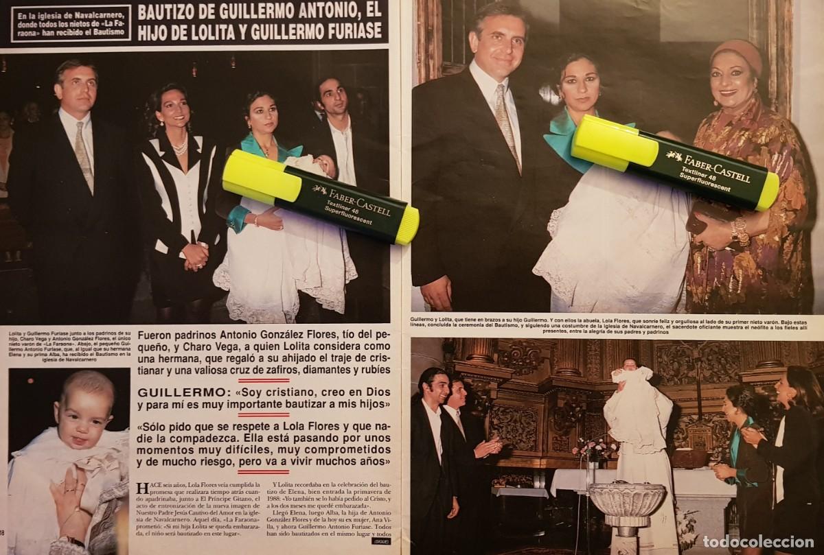 Coleccionismo de Revistas y Peri&oacute;dicos: Reportaje Lola Flores, Antonio Flores, Lolita & Guillermo Furiase 21.03.94