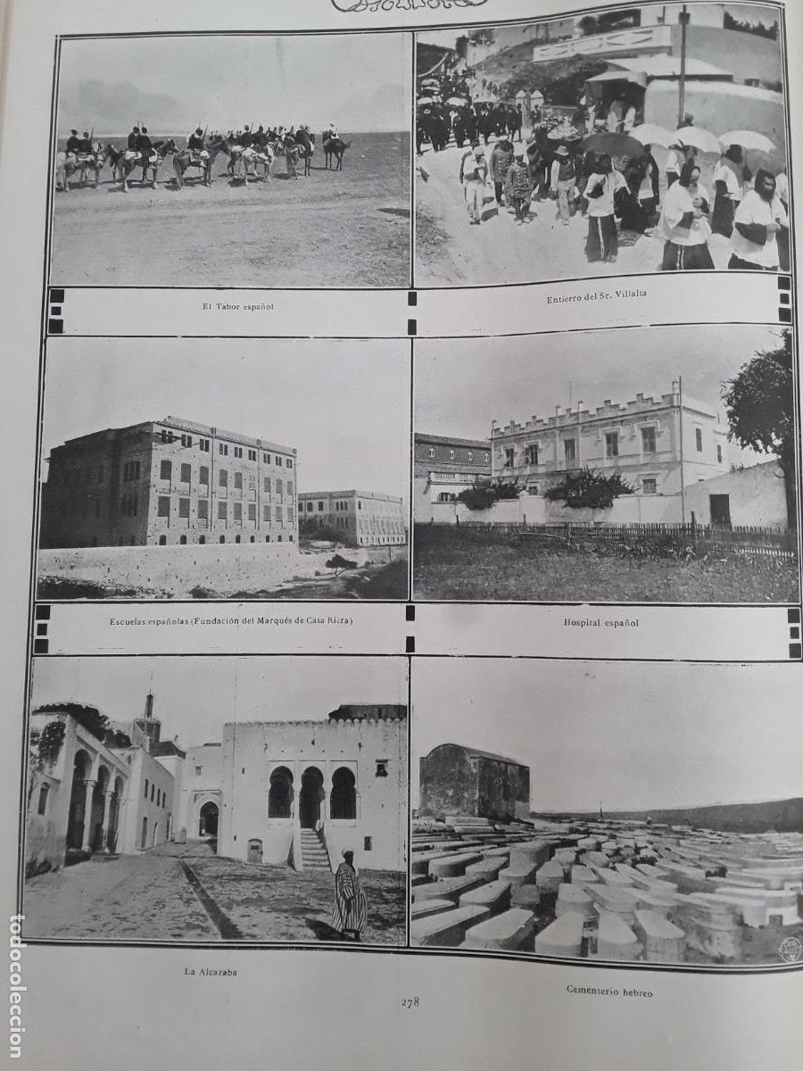 Collection Magazines and Newspapers: INSTITUCIONES ESPA&Ntilde;OLAS EN TANGER MARRUECOS CEMENTERIO HEBREO MARUQES CASA RIERA HOJA A&Ntilde;O 1911