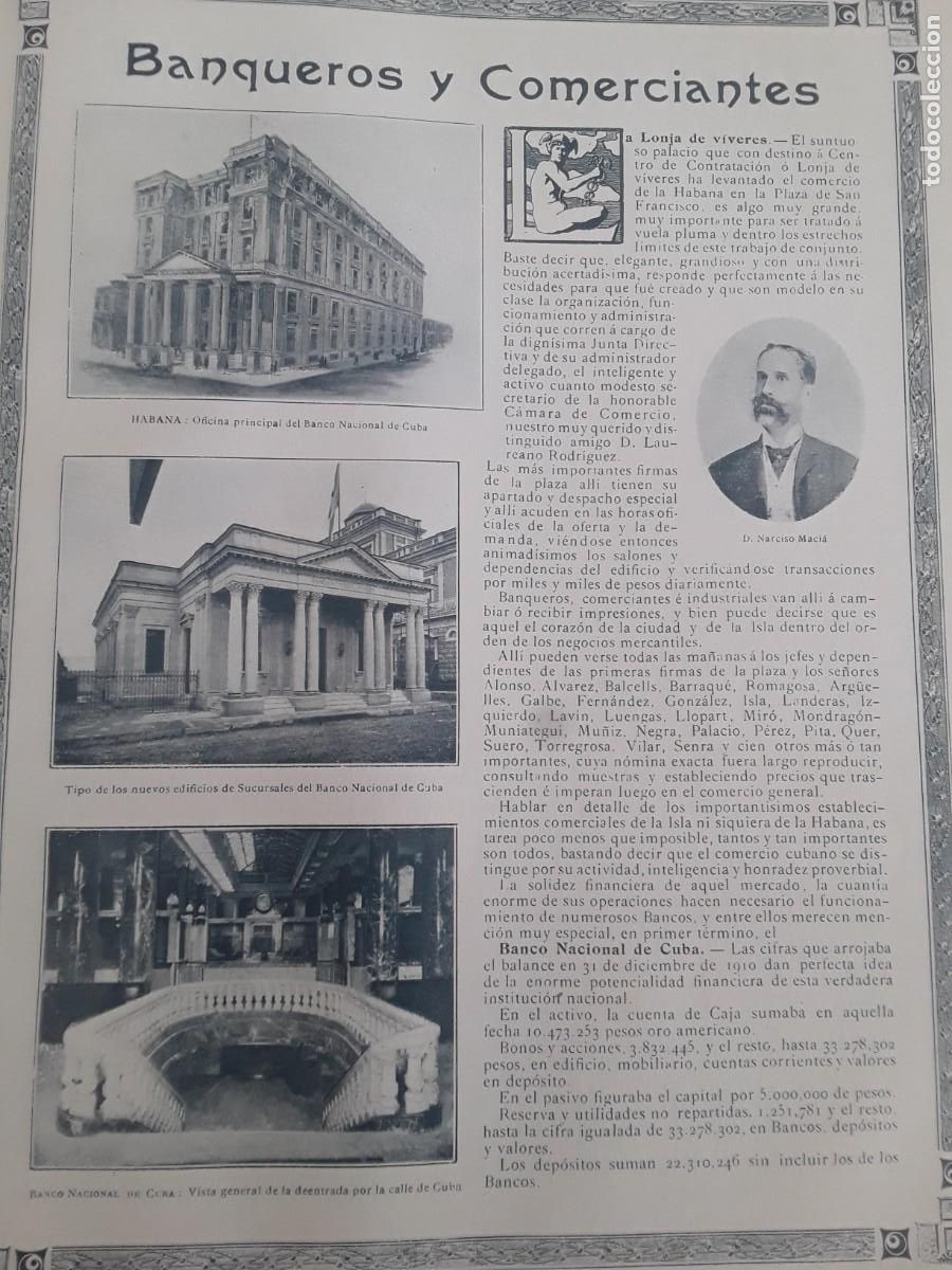 Collection Magazines and Newspapers: BANQUEOS BANCOS Y COMERCIANTES ISLA CUBA NARCISO GELATS ZARRAGA LORIENTE 2 HOJAS A&Ntilde;O 1911