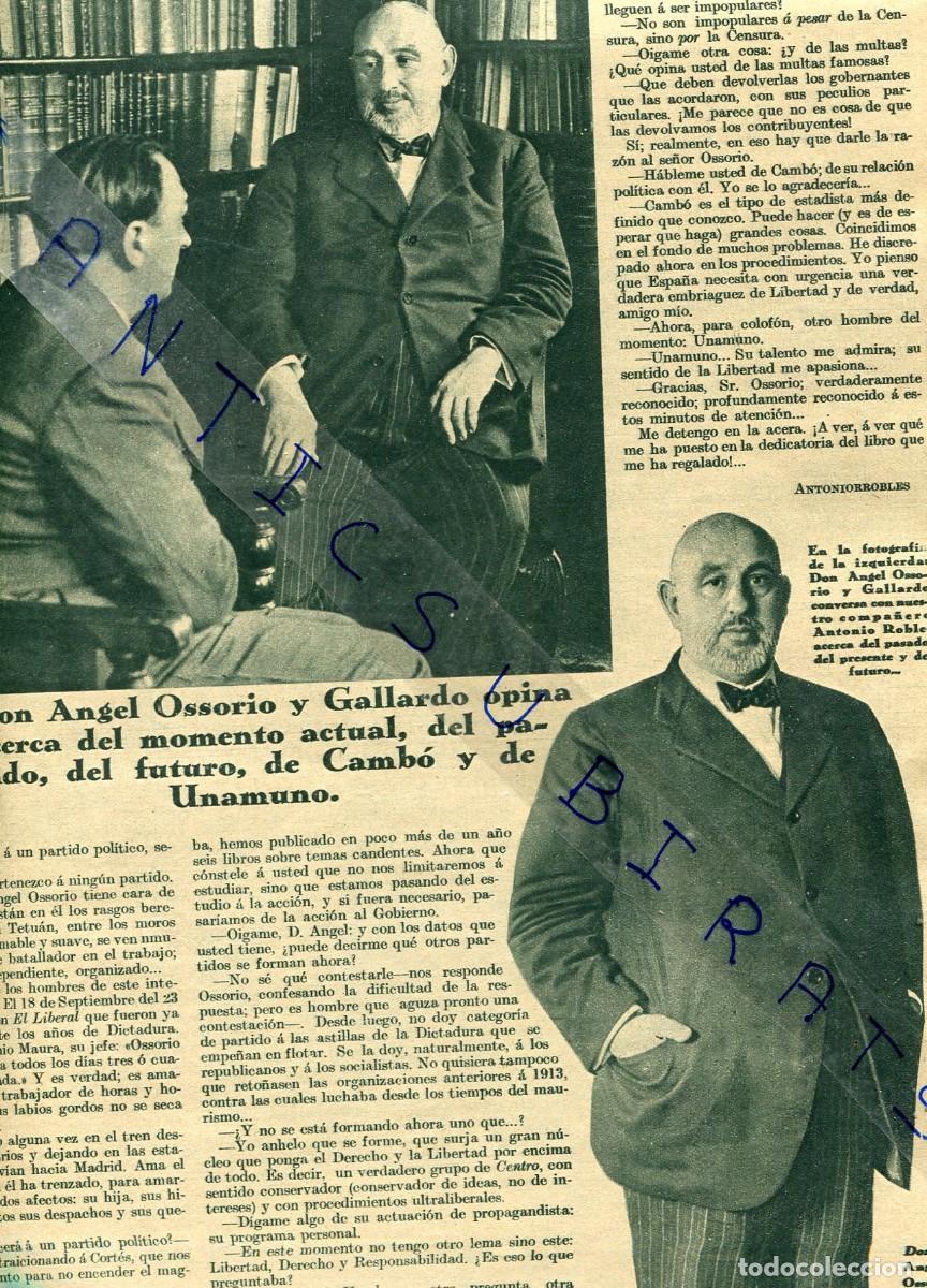 Coleccionismo de Revistas y Peri&oacute;dicos: REVISTA A&Ntilde;O 1930 ANGEL OSSORIO GALLARDO CAMBO UNAMUNO PIO BAROJA ATENEO DE MADRID