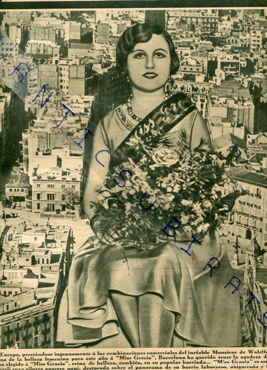 Coleccionismo de Revistas y Peri&oacute;dicos: REVISTA A&Ntilde;O 1930 MISS GRACIA GERTRUDIS MATALI UNAMUNO TELMO GARCIA CICLISTA TUNA SANTIAGO COMPOSTELA