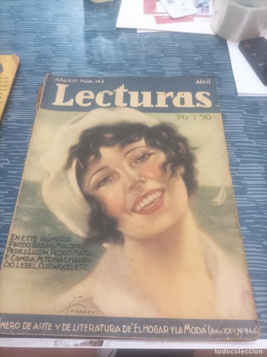Collection Magazines and Newspapers: REVISTA LECTURAS, ABRIL 1936,NUM.143,VER FOTOS,LEER.
