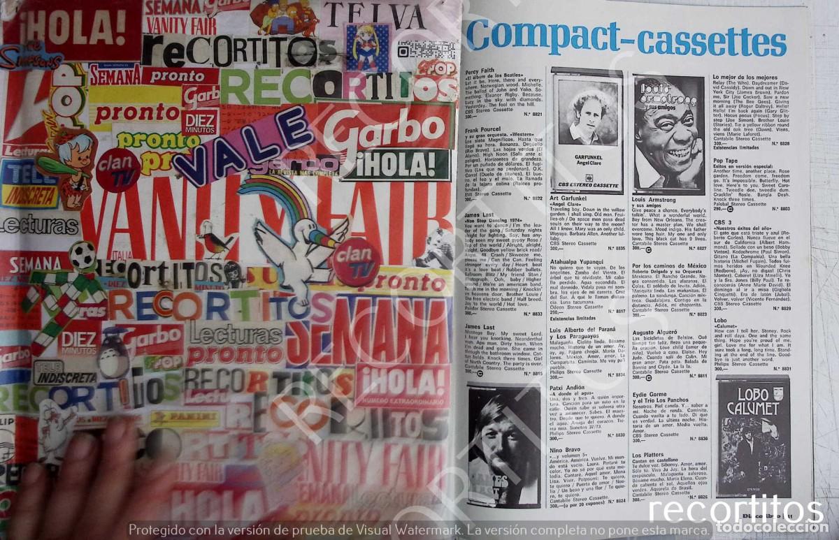 Coleccionismo de Revistas y Peri&oacute;dicos: JAMES LAST SIMON GARFUNKEL LOUIS ARMSTRONG