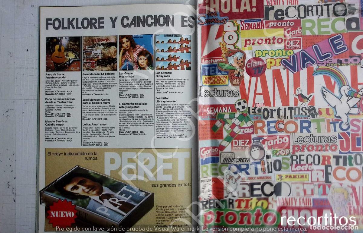 Coleccionismo de Revistas y Peri&oacute;dicos: PERET LAS GRECAS JOSE LUCIA PACO DE LUCIA