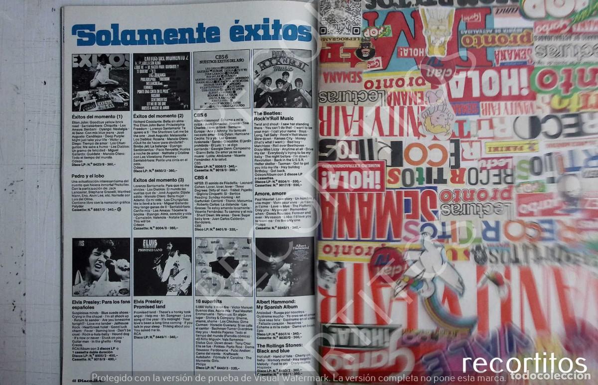 Coleccionismo de Revistas y Peri&oacute;dicos: ELVIS BEATLES ALBERT HAMMOND