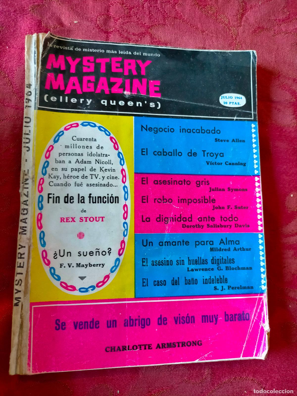 Collectionnisme de Revues et Journaux: Mystery magazine ellery queen's julio 1964 a&ntilde;os 60 rex stout mayberry charlotte armstrong