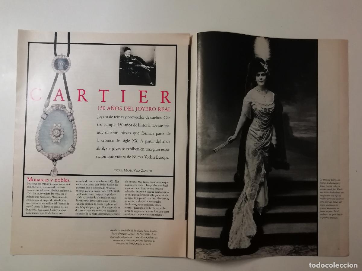 Coleccionismo de Revistas y Peri&oacute;dicos: Recorte Cartier 150 a&ntilde;os de joyero real Mar&iacute;a Vela-Zanetti Dise&ntilde;o Moda