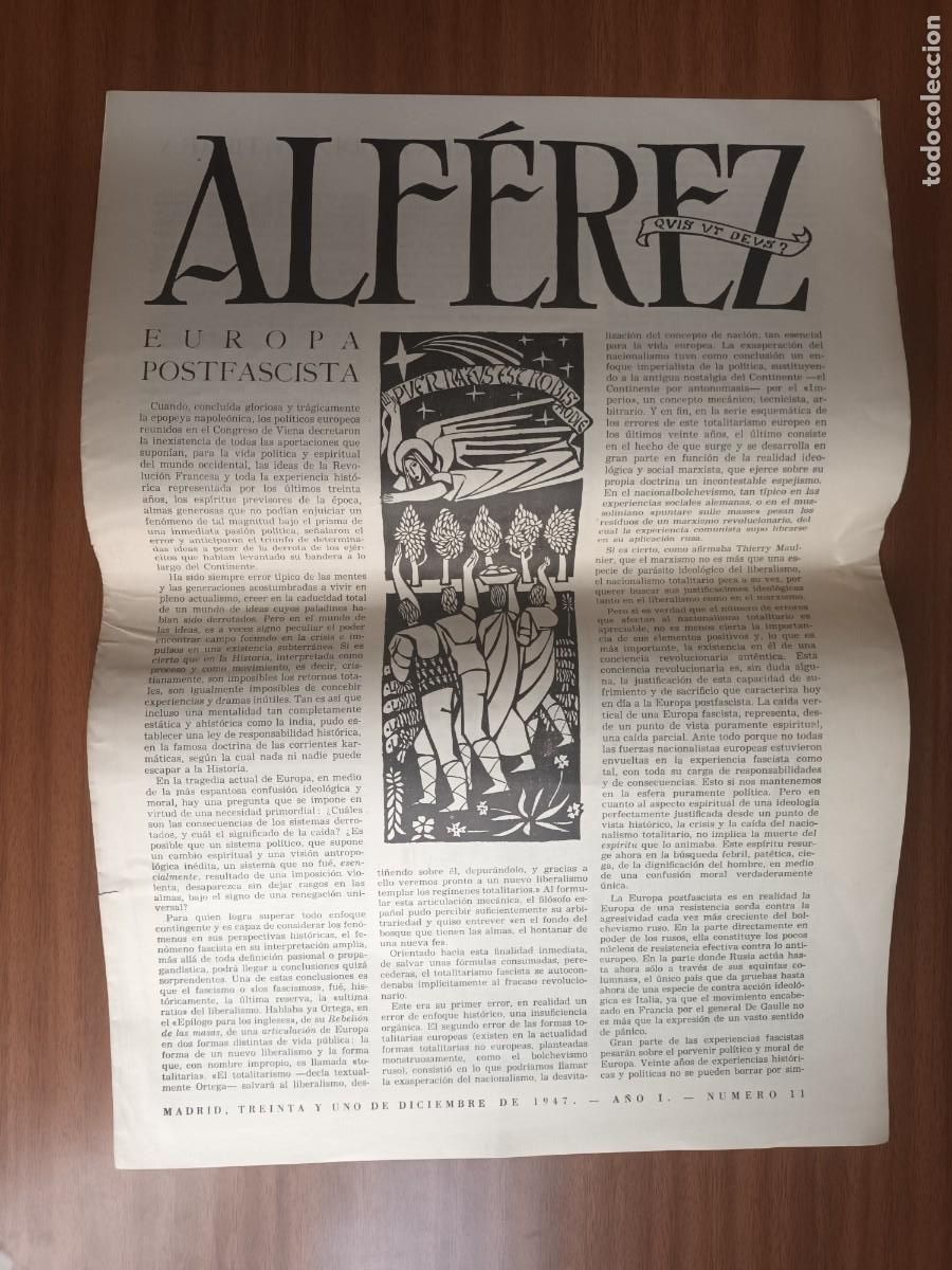Coleccionismo de Revistas y Peri&oacute;dicos: Alf&eacute;rez &bull; Revista &bull; A&ntilde;o I 1947 &bull; n&deg; 11