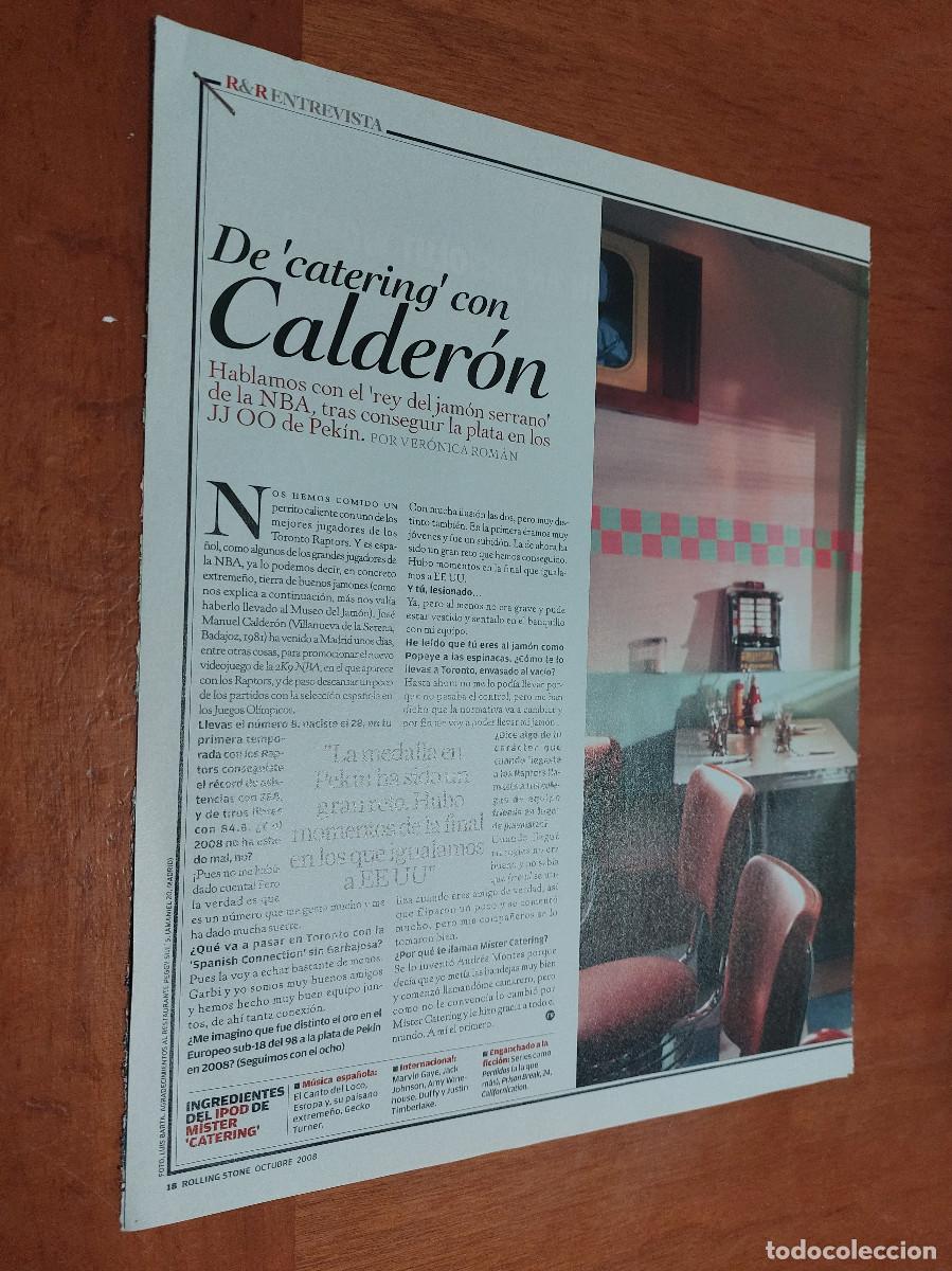 Collezionismo di Riviste e Giornali: JOSE MANUEL CALDER&Oacute;N. BALONCESTO. DEPORTES. 2 P&Aacute;GINAS. ART&Iacute;CULO EXTRAIDO DE REVISTA. BUEN ESTADO