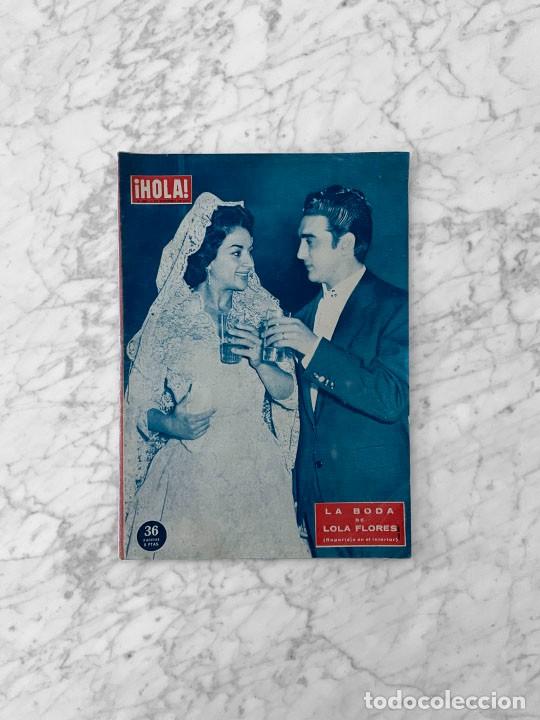 Collezionismo di Riviste e Giornali: HOLA - 1957 - BODA DE LOLA FLORES, CHRISTIAN DIOR, BING CROSBY, BOBO ROCKEFELLER, JAYNE MANSFIELD