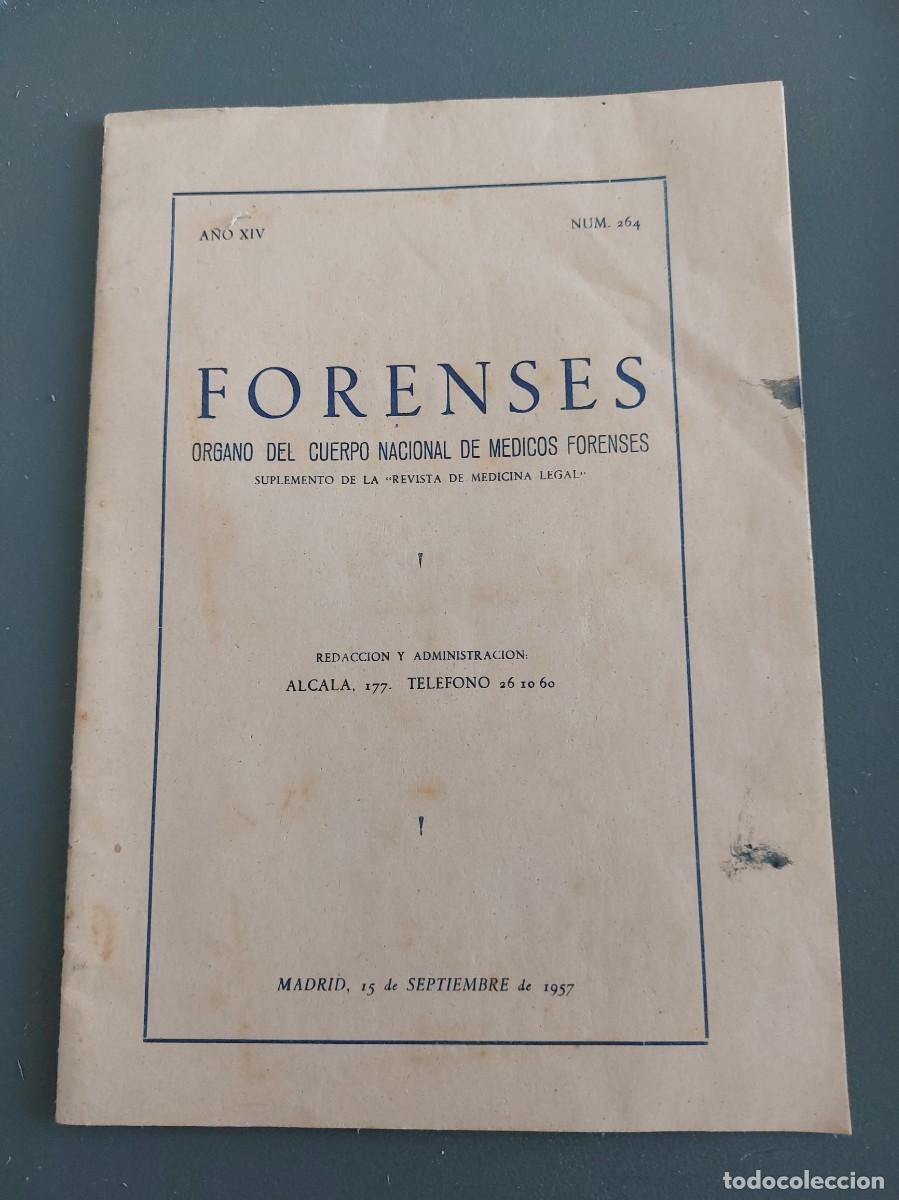 Coleccionismo de Revistas y Peri&oacute;dicos: Forenses - Suplemento de la revista medicina legal - 1957