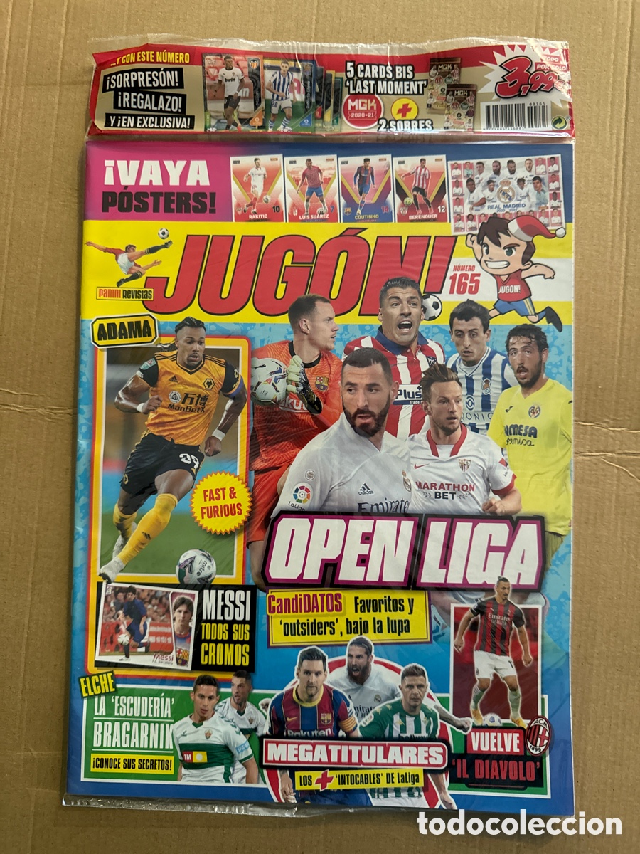 Coleccionismo de revistas y peri&oacute;dicos: Revista Jug&oacute;n N&uacute;mero N&deg; 165 SOLO revista POSTER Real Madrid Luis Suarez sin cromos ni cards Panini