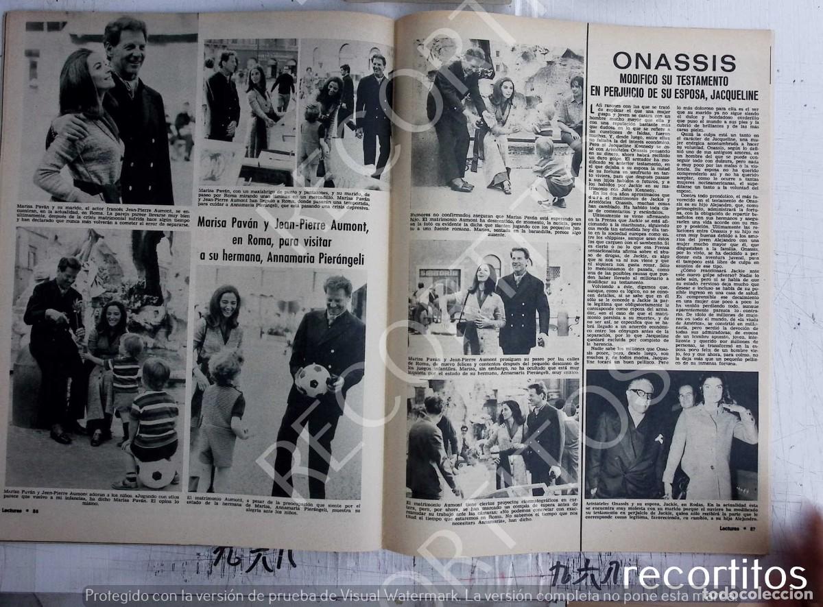 Colecionismo de Revistas e Jornais: MARISA PAVAN JEAN PIERRE AUMONTANNAMARIA PIEARNGELI ONASSIS JACQUELINE KENNEDY