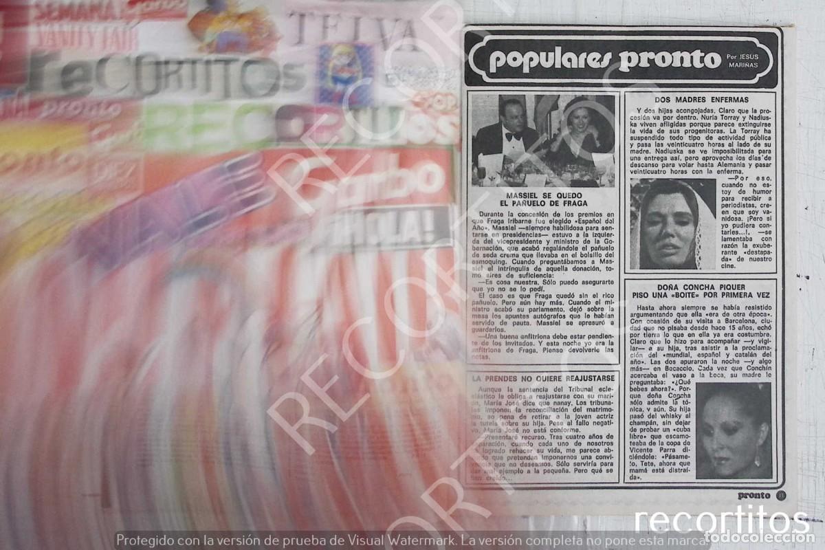 Coleccionismo de Revistas y Peri&oacute;dicos: NURIA TORRAY MASSIEL MANUEL FRAGA CONCHA MARQUEZ PIQUER
