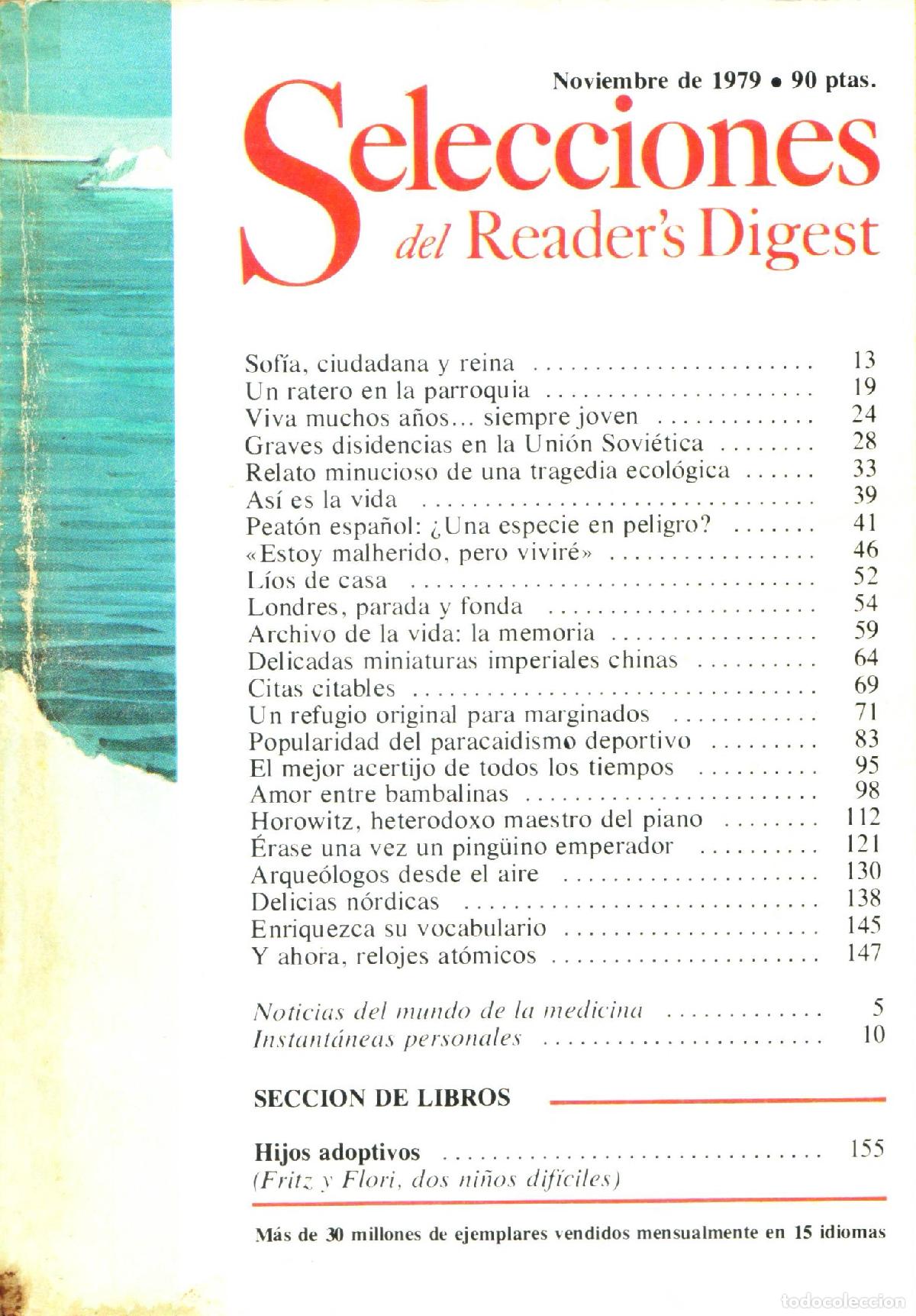 Colecionismo de Revistas e Jornais: Selecciones del Reader's Digest (Noviembre 1979, 468) - Varios autores