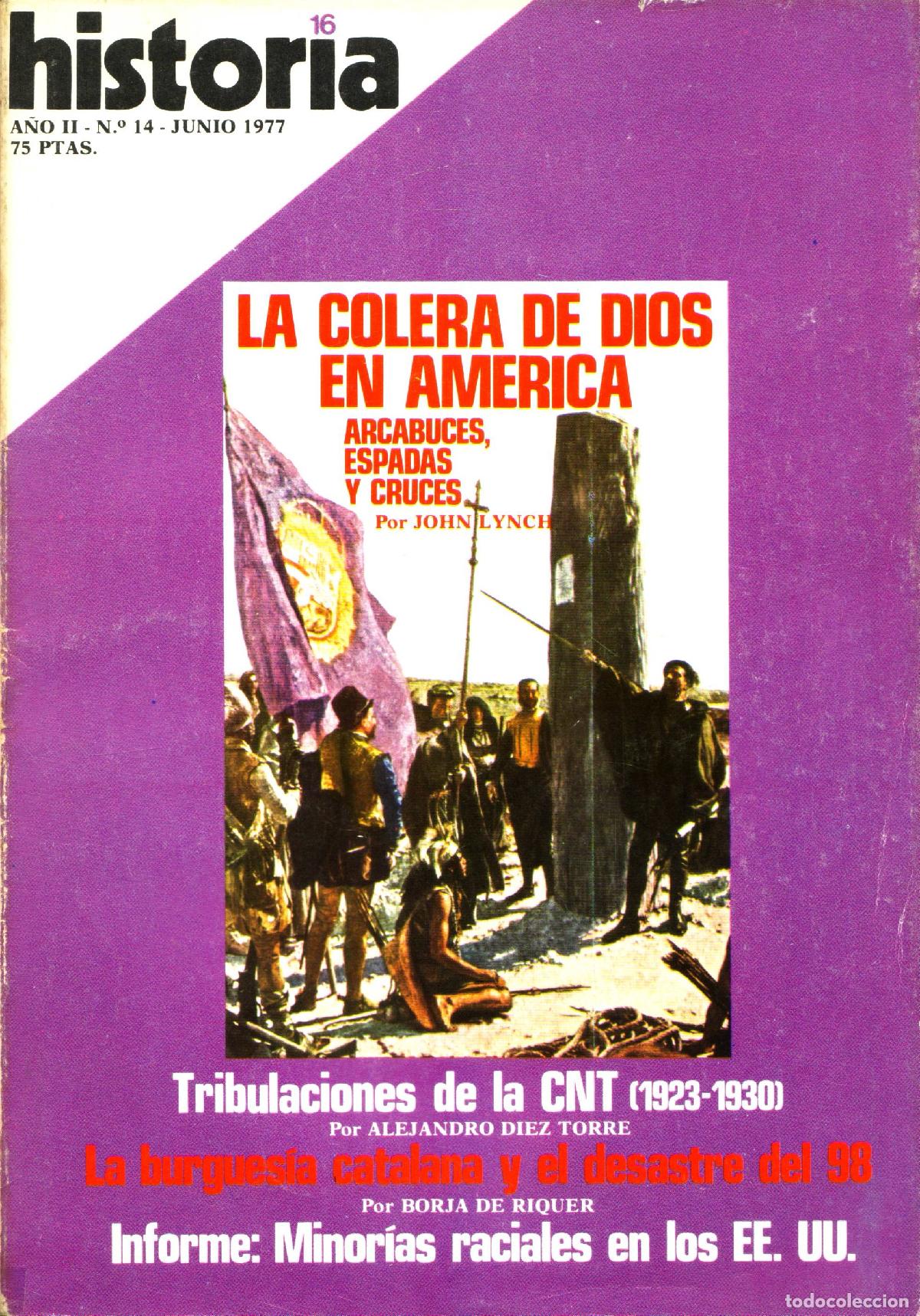 Collezionismo di Riviste e Giornali: Historia 16 (La colera de Dios en America, 14) - Varios autores
